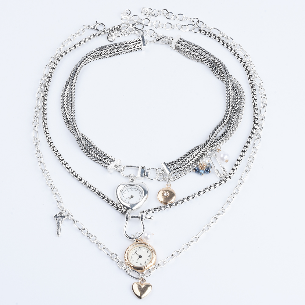 Indian Jewelry Watches - Индийские винтажные посеребренные карманные часы с
