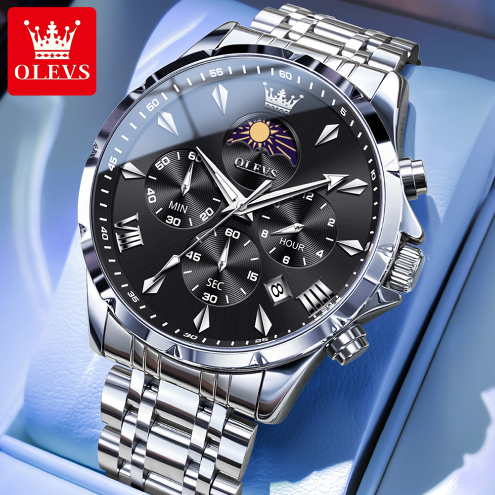 Jewelry Inspired Watches - Мужские часы OLEVS 3653 с календарем