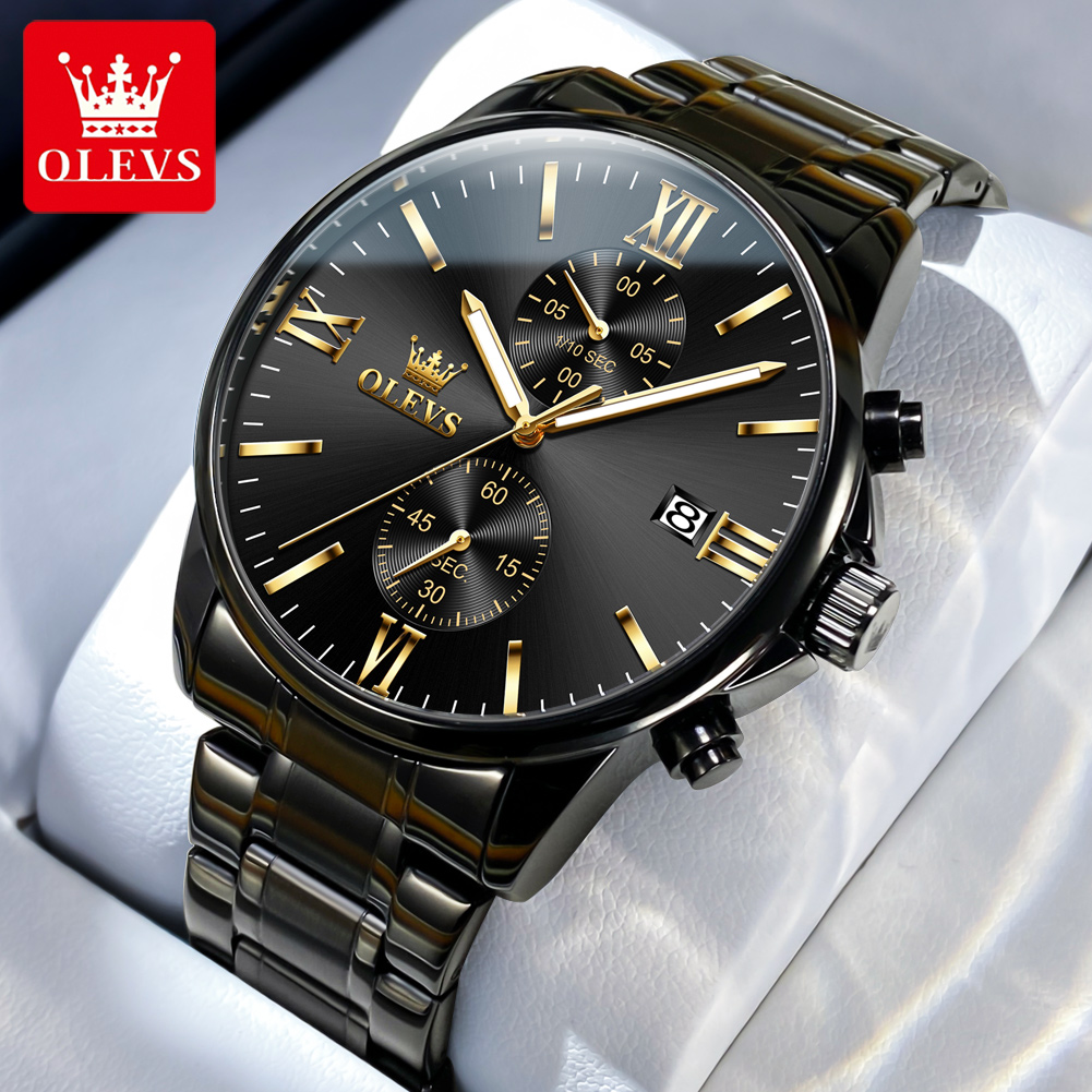 OLEVS 2886 Классические черные – обзор и цена Jewelry Inspired Watches