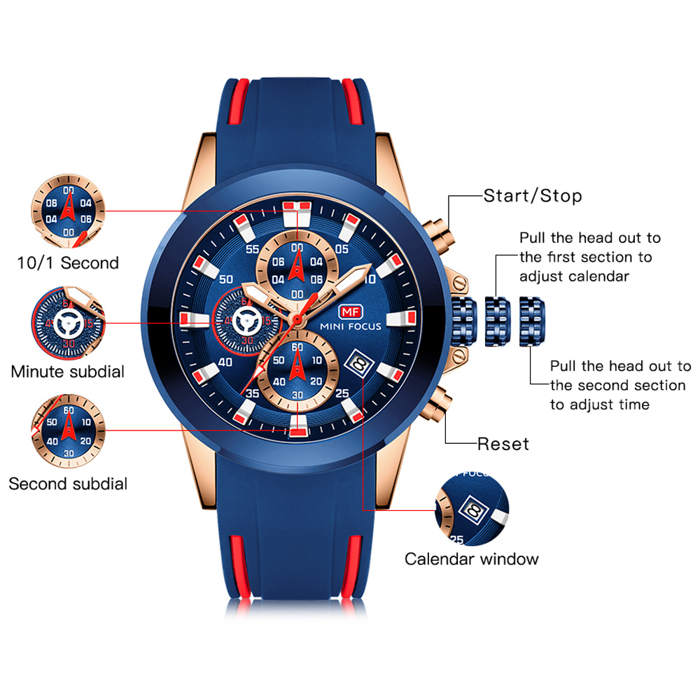 Часы наручные MINI FOCUS Мужск – обзор и цена Jewelry Inspired Watches
