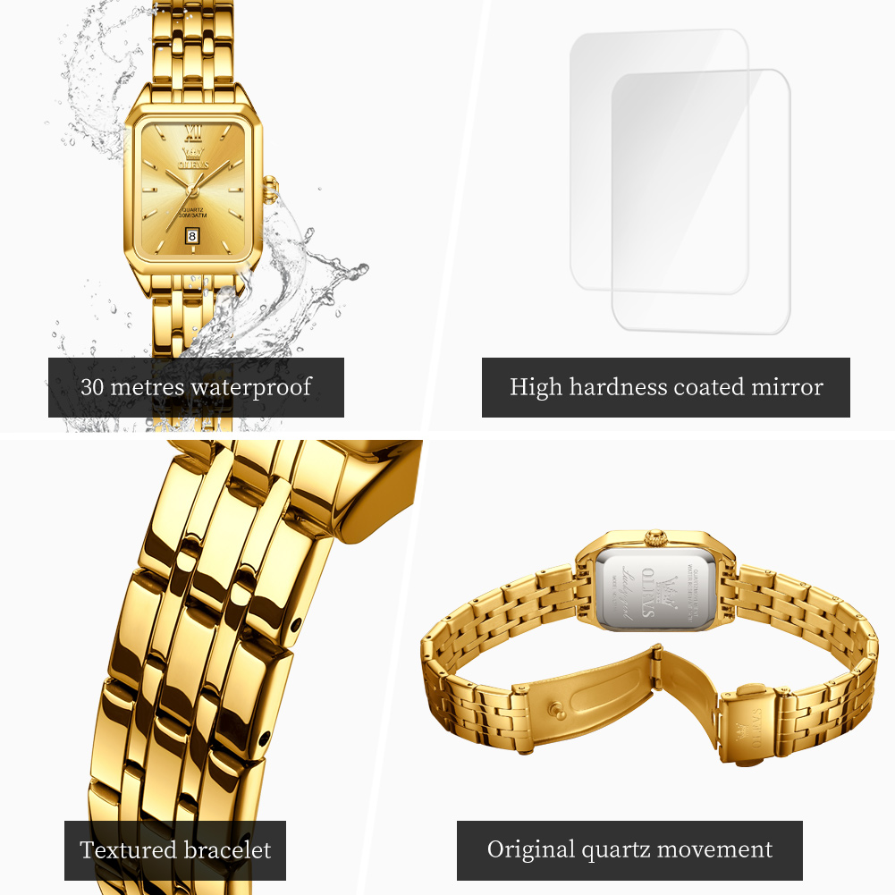 OLEVS Роскошные женские часы л – обзор и цена Jewelry Watches Gold