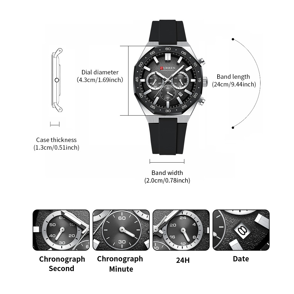 Мужские спортивные часы CURREN – обзор и цена Jewellery Watch